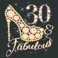 Fabulous & 30 Sparkly Heel 30th Birthday Coaster thumb 2