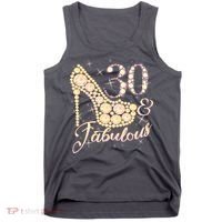 Fabulous & 30 Sparkly Heel 30th Birthday Tank Top thumb 0