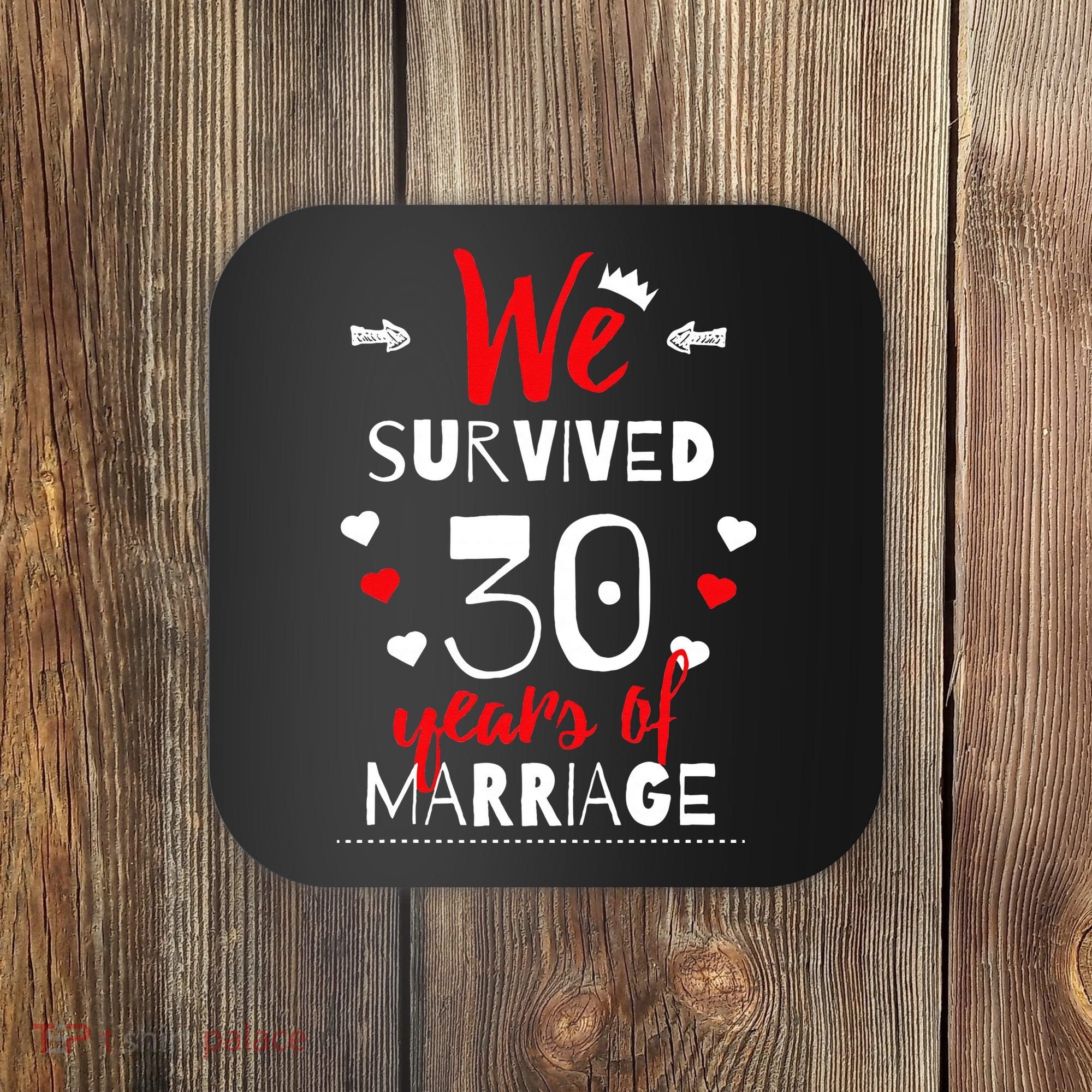 Funny 30th Wedding Anniversary Gifts For Couples Coaster
