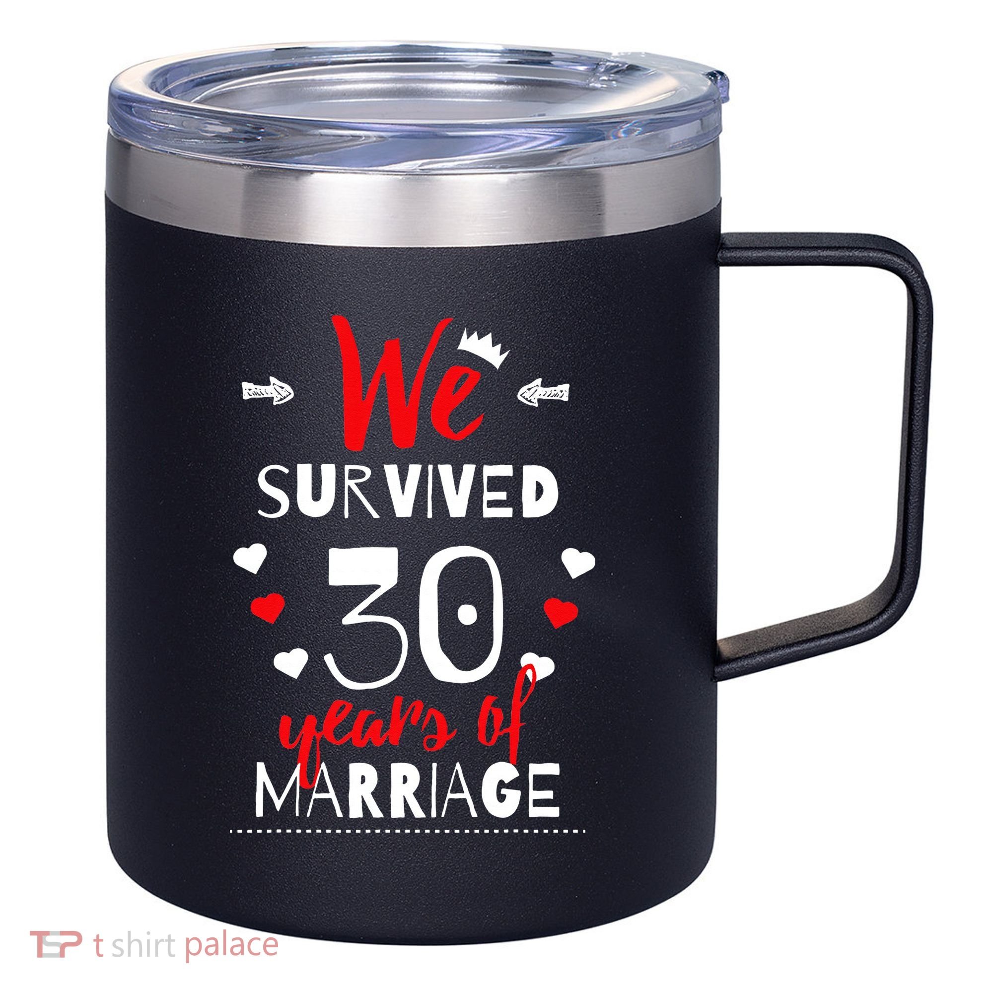 Funny 30th Wedding Anniversary Gifts For Couples 12oz Stainless Steel Coffee Mug