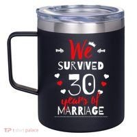 Funny 30th Wedding Anniversary Gifts For Couples 12oz Stainless Steel Coffee Mug thumb 2