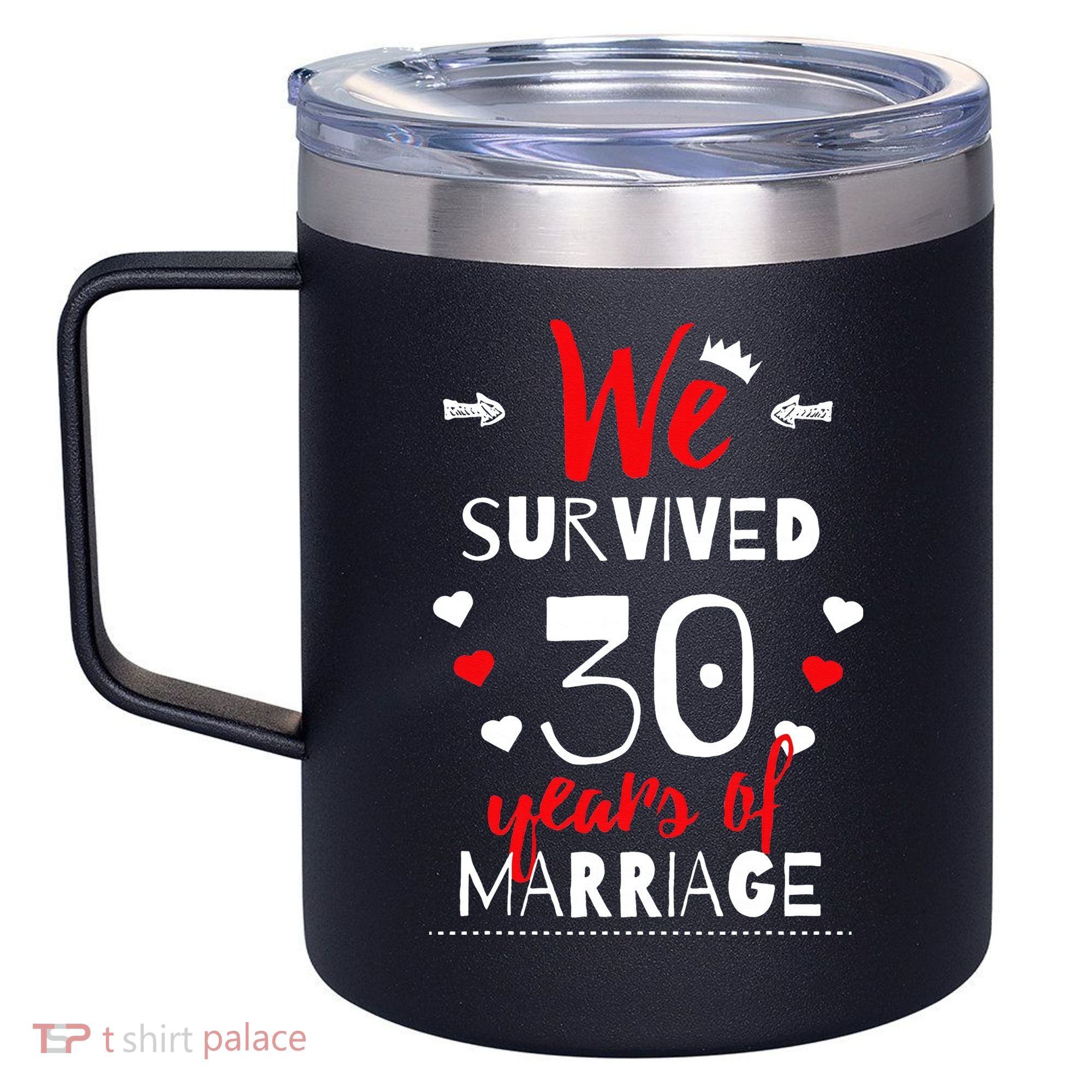 Funny 30th Wedding Anniversary Gifts For Couples 12oz Stainless Steel Coffee Mug