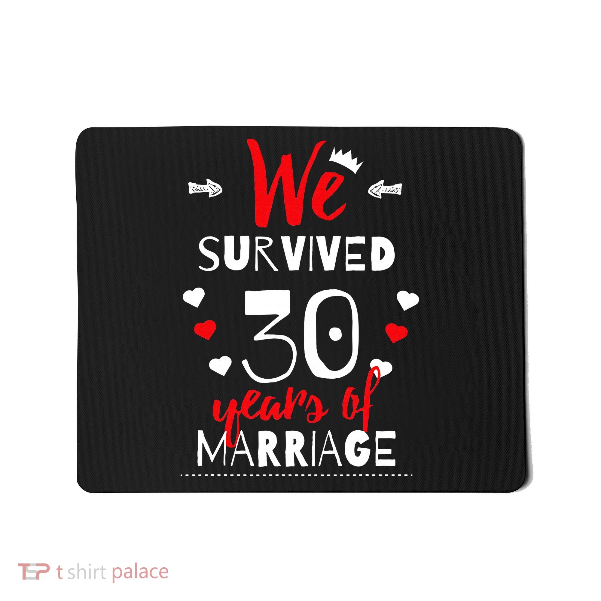 Funny 30th Wedding Anniversary Gifts For Couples Mousepad