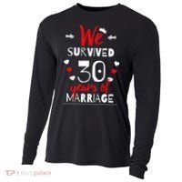 Funny 30th Wedding Anniversary Gifts For Couples Cooling Performance Long Sleeve Crew thumb 0