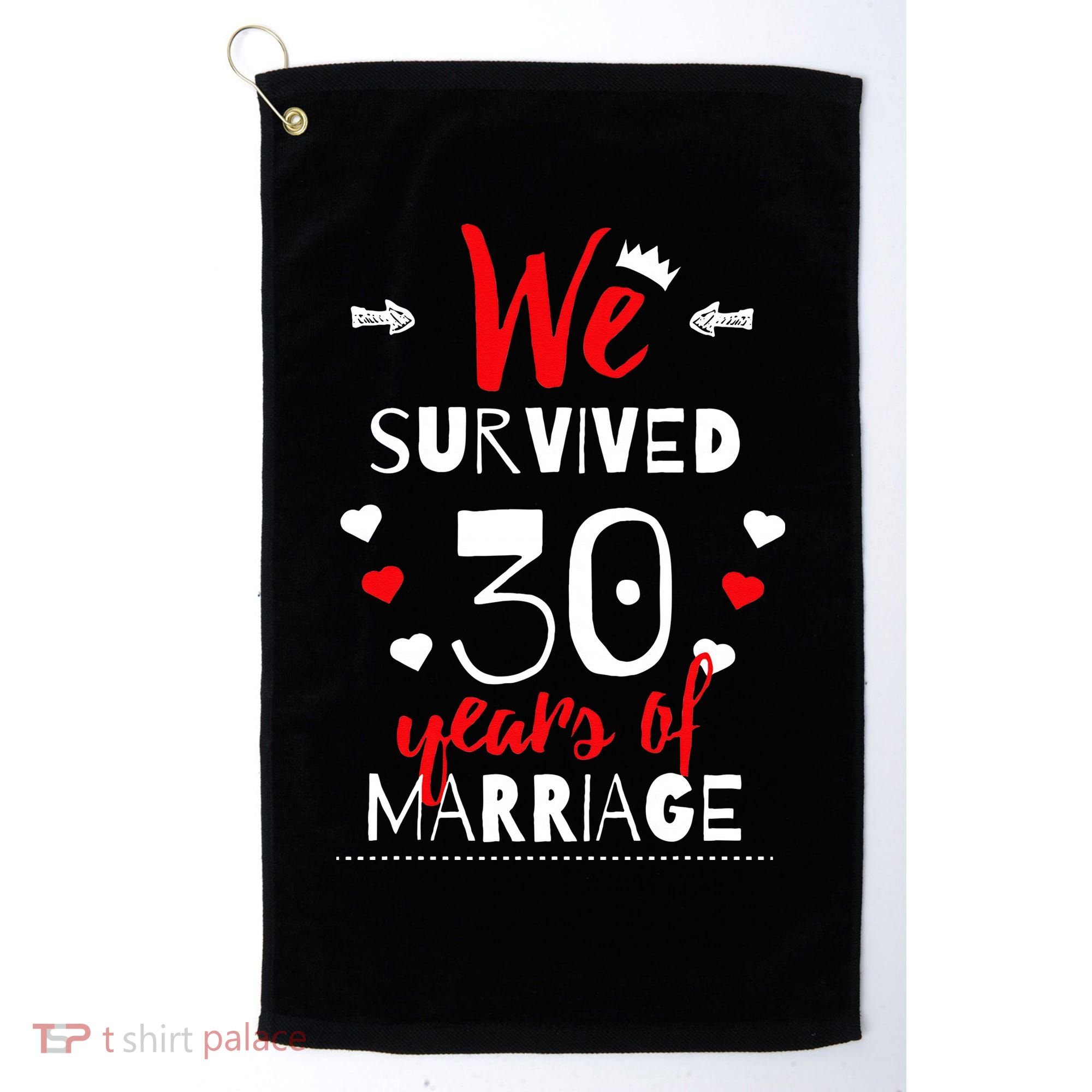 Funny 30th Wedding Anniversary Gifts For Couples Golf Towel