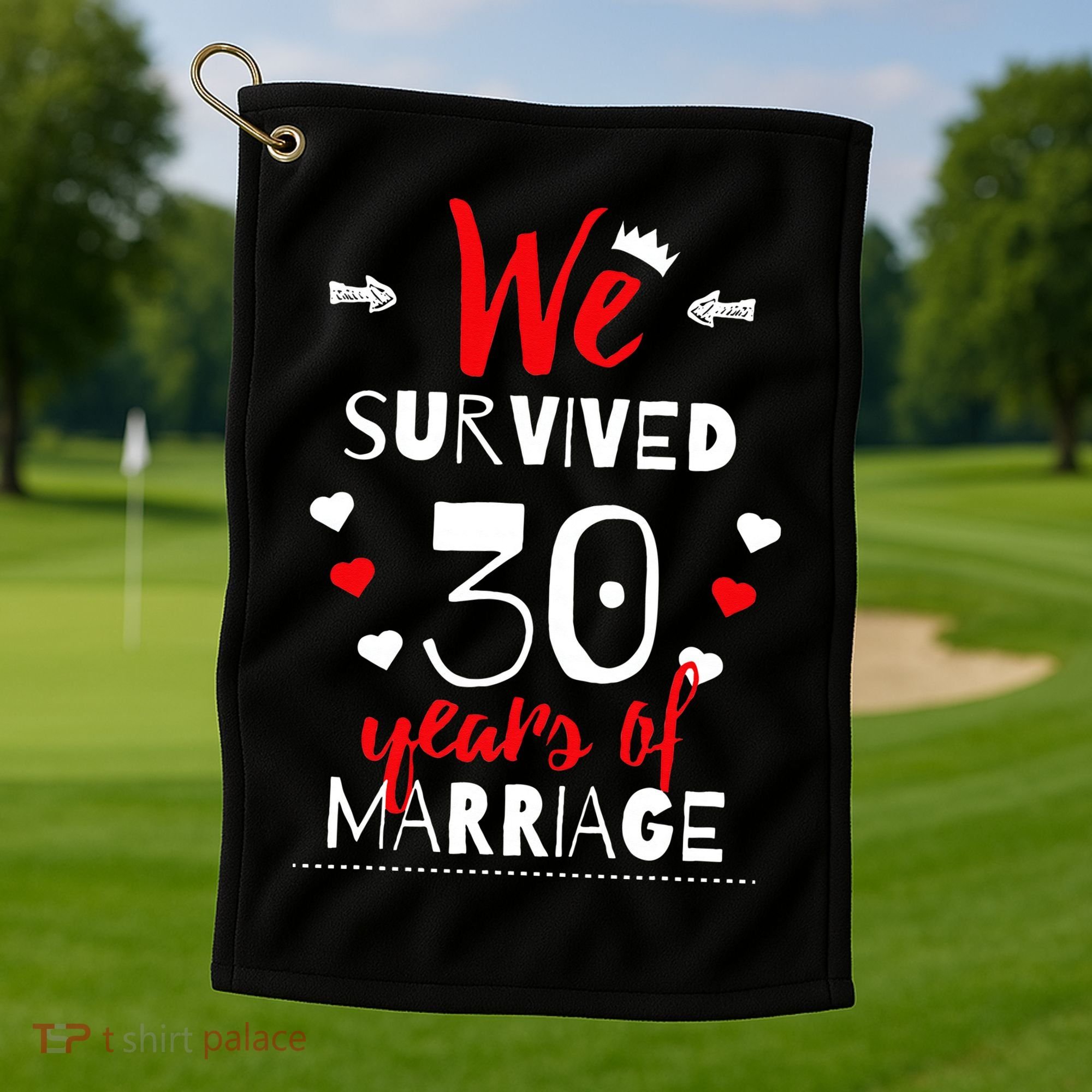 Funny 30th Wedding Anniversary Gifts For Couples Golf Towel