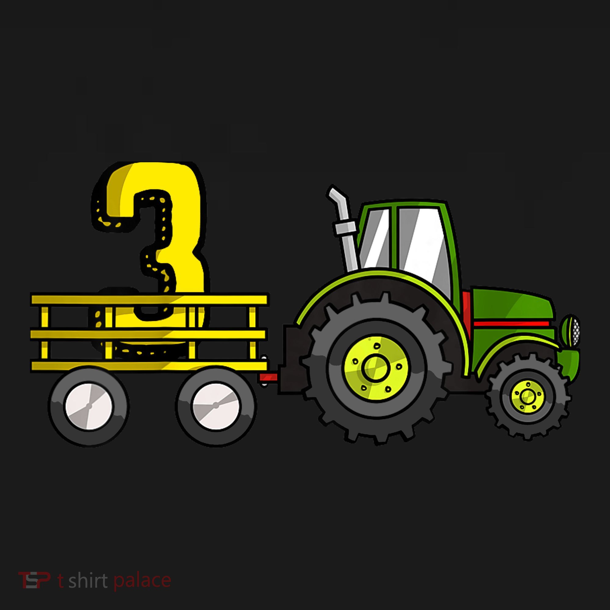 Farm 3 Year Old Barnyard Boy 3rd Birthday Tractor Kids Sweatshirt