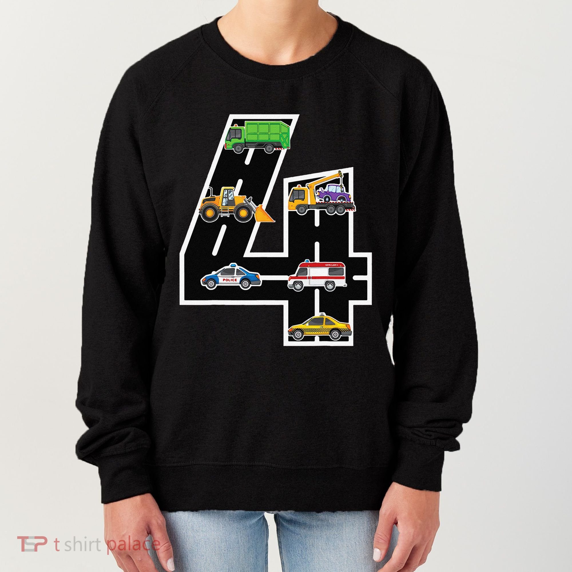 Fourth 4yr 4th Birthday 4 Years Old Birthday Decoration Women's Sweatshirt