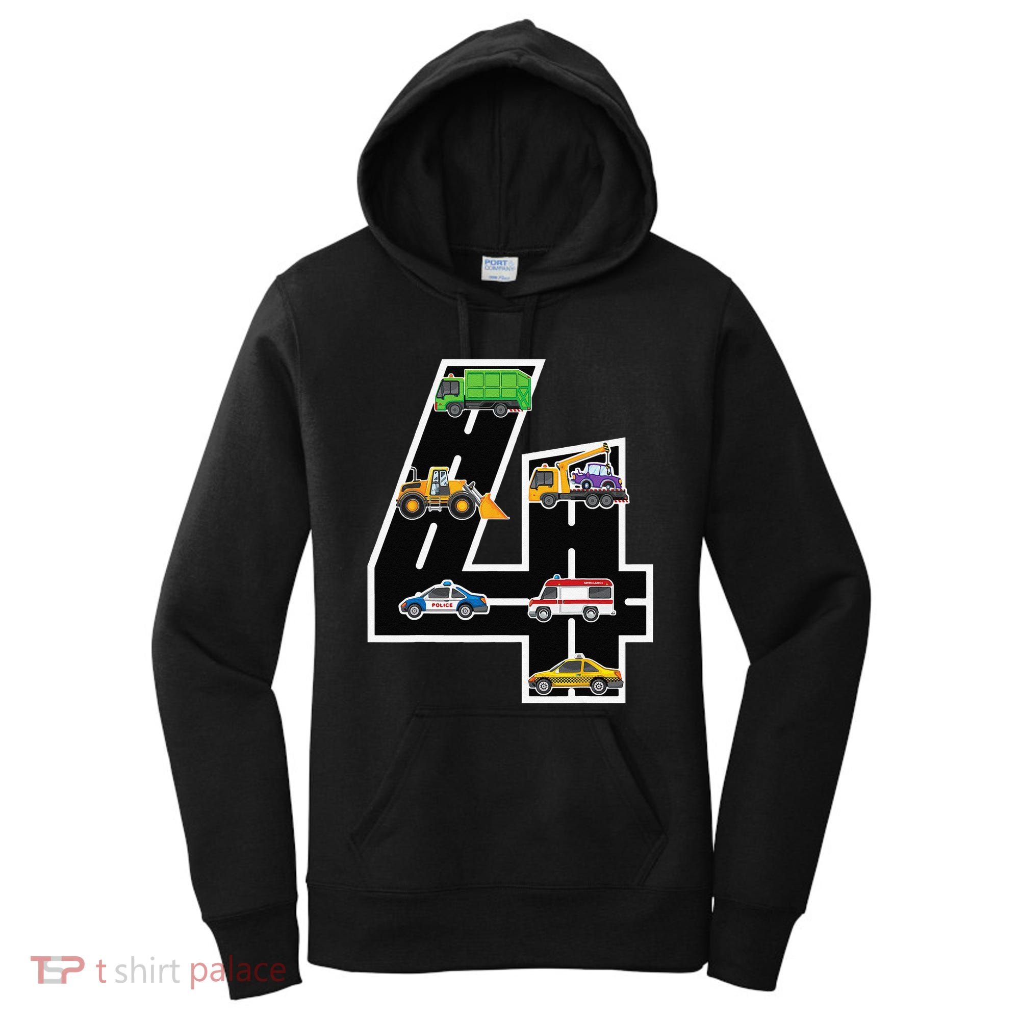 Fourth 4yr 4th Birthday 4 Years Old Birthday Decoration Women's Hoodie