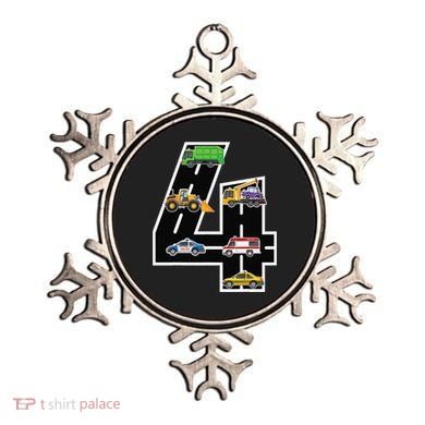 Fourth 4yr 4th Birthday 4 Years Old Birthday Decoration Ornament