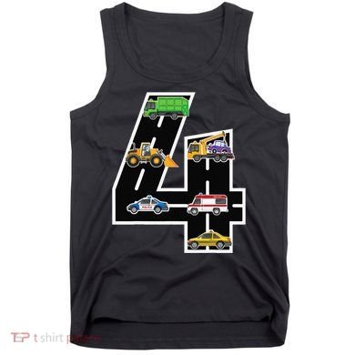 Fourth 4yr 4th Birthday 4 Years Old Birthday Decoration Tank Top