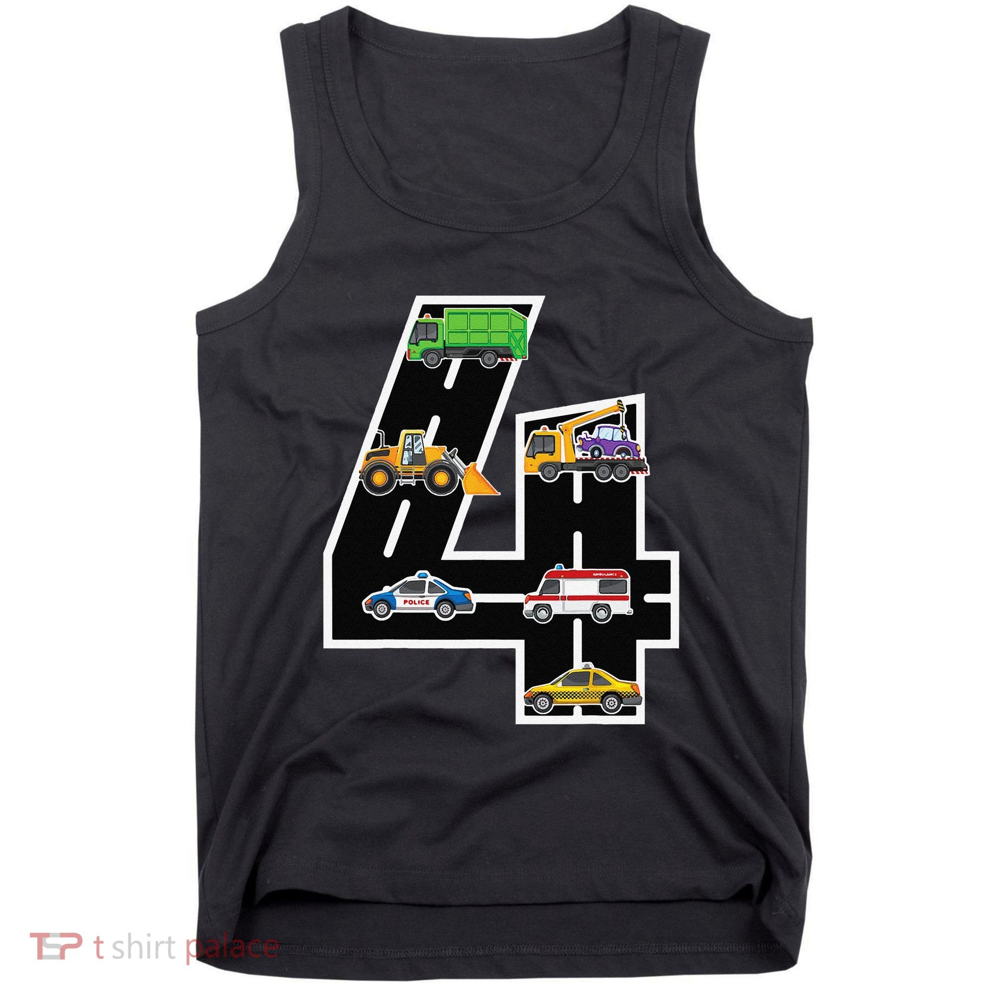 Fourth 4yr 4th Birthday 4 Years Old Birthday Decoration Tank Top