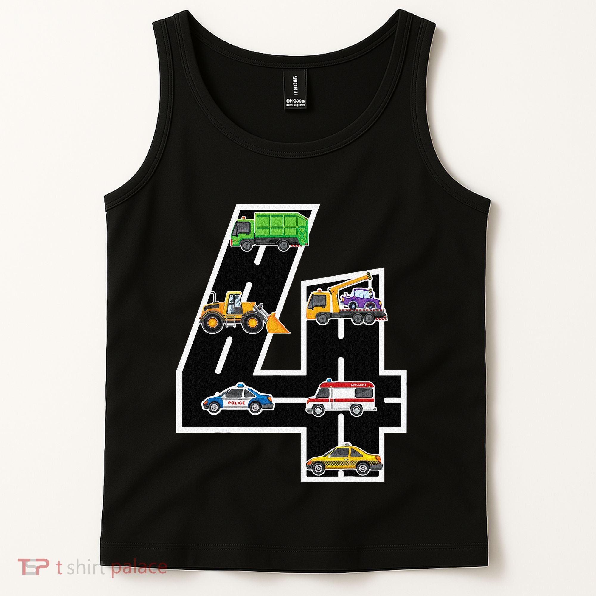 Fourth 4yr 4th Birthday 4 Years Old Birthday Decoration Tank Top