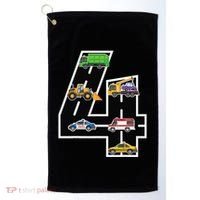 Fourth 4yr 4th Birthday 4 Years Old Birthday Decoration Golf Towel thumb 0