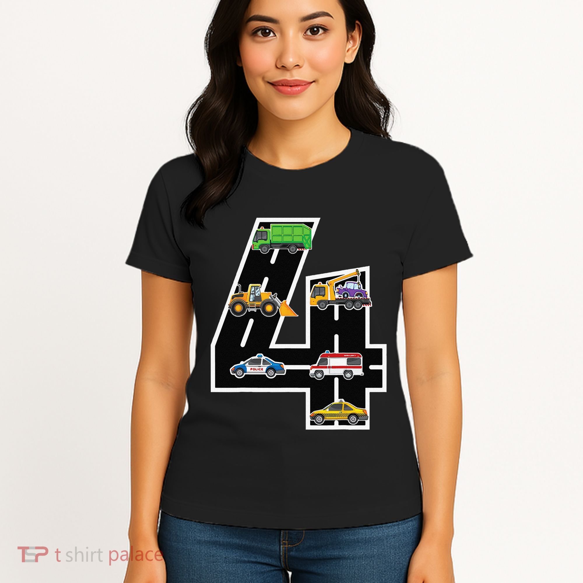 Fourth 4yr 4th Birthday 4 Years Old Birthday Decoration Women's T-Shirt