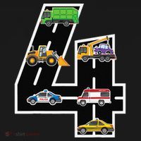 Fourth 4yr 4th Birthday 4 Years Old Birthday Decoration Women's T-Shirt thumb 6