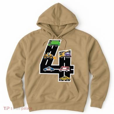Fourth 4yr 4th Birthday 4 Years Old Birthday Decoration Hoodie