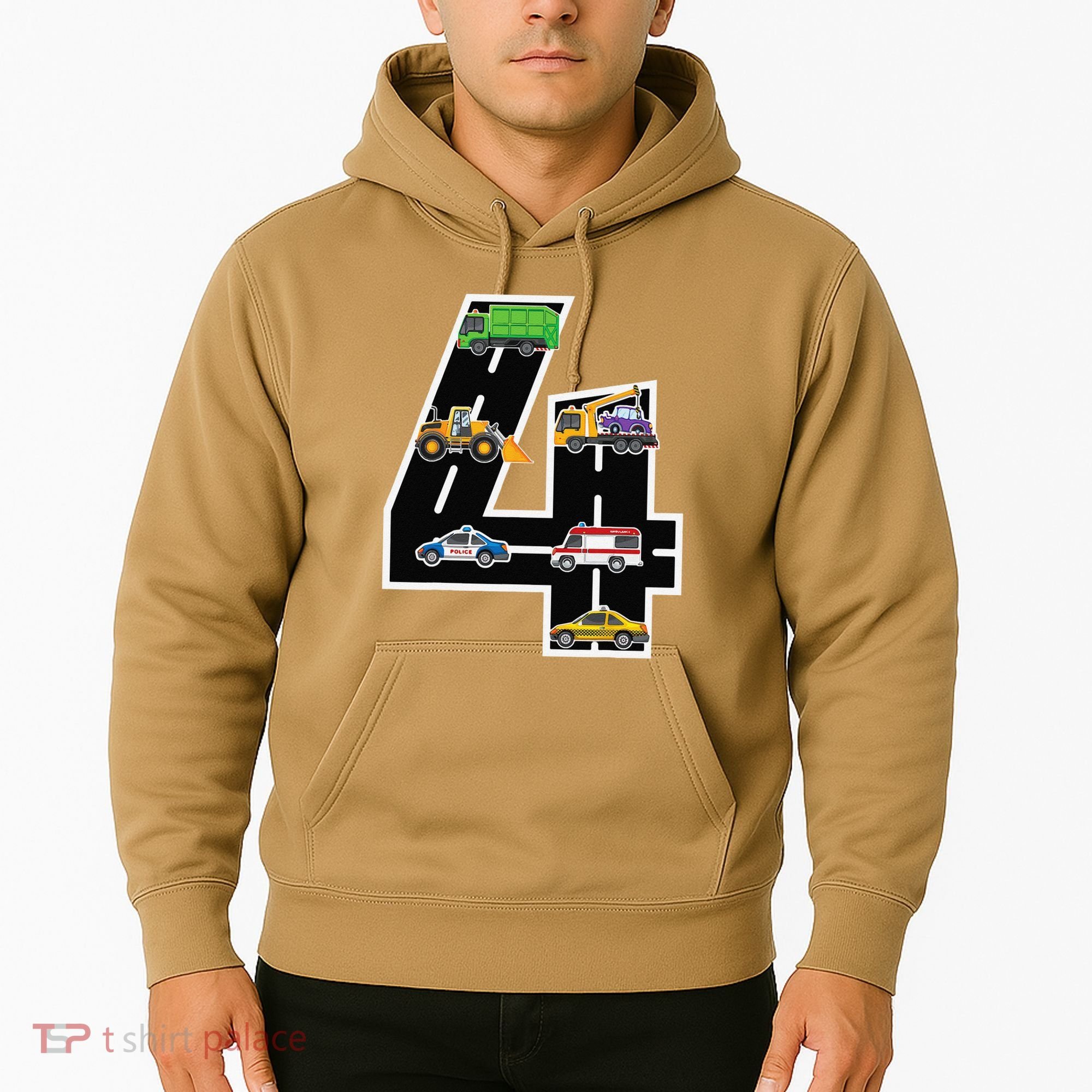 Fourth 4yr 4th Birthday 4 Years Old Birthday Decoration Hoodie