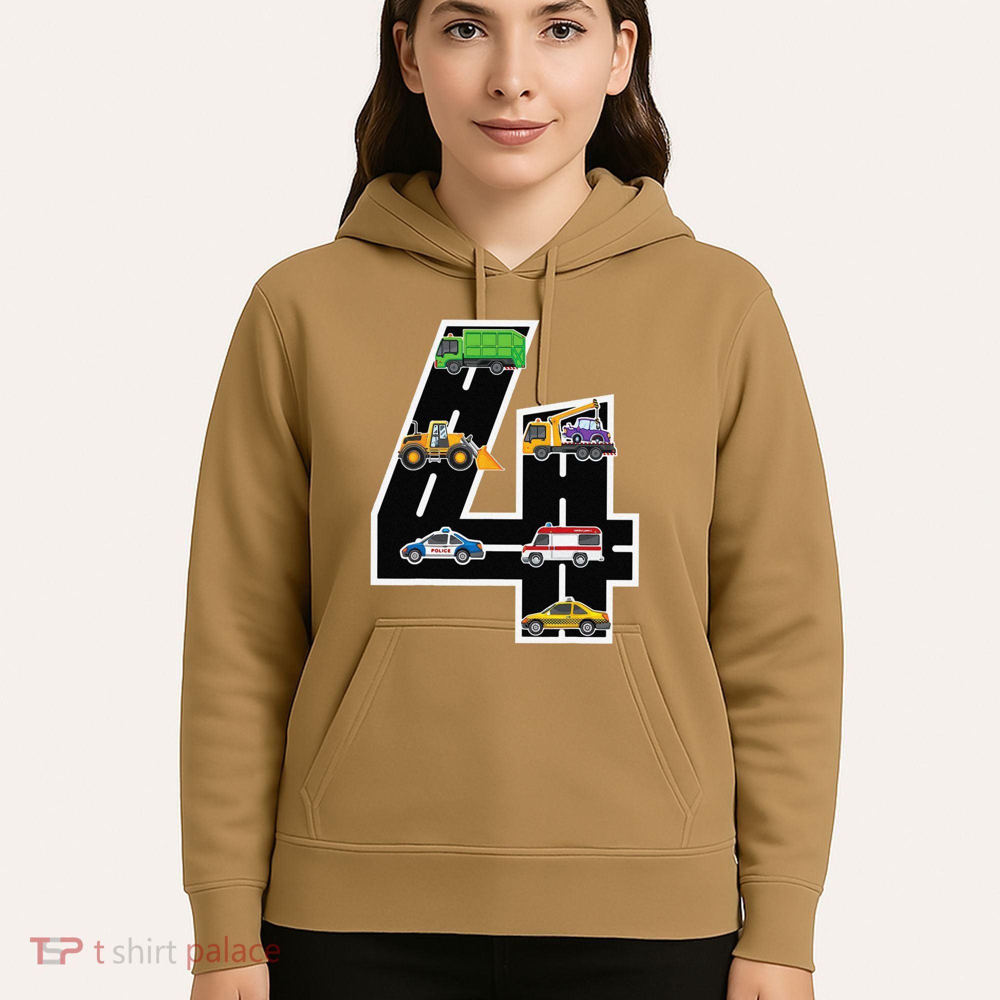 Fourth 4yr 4th Birthday 4 Years Old Birthday Decoration Hoodie