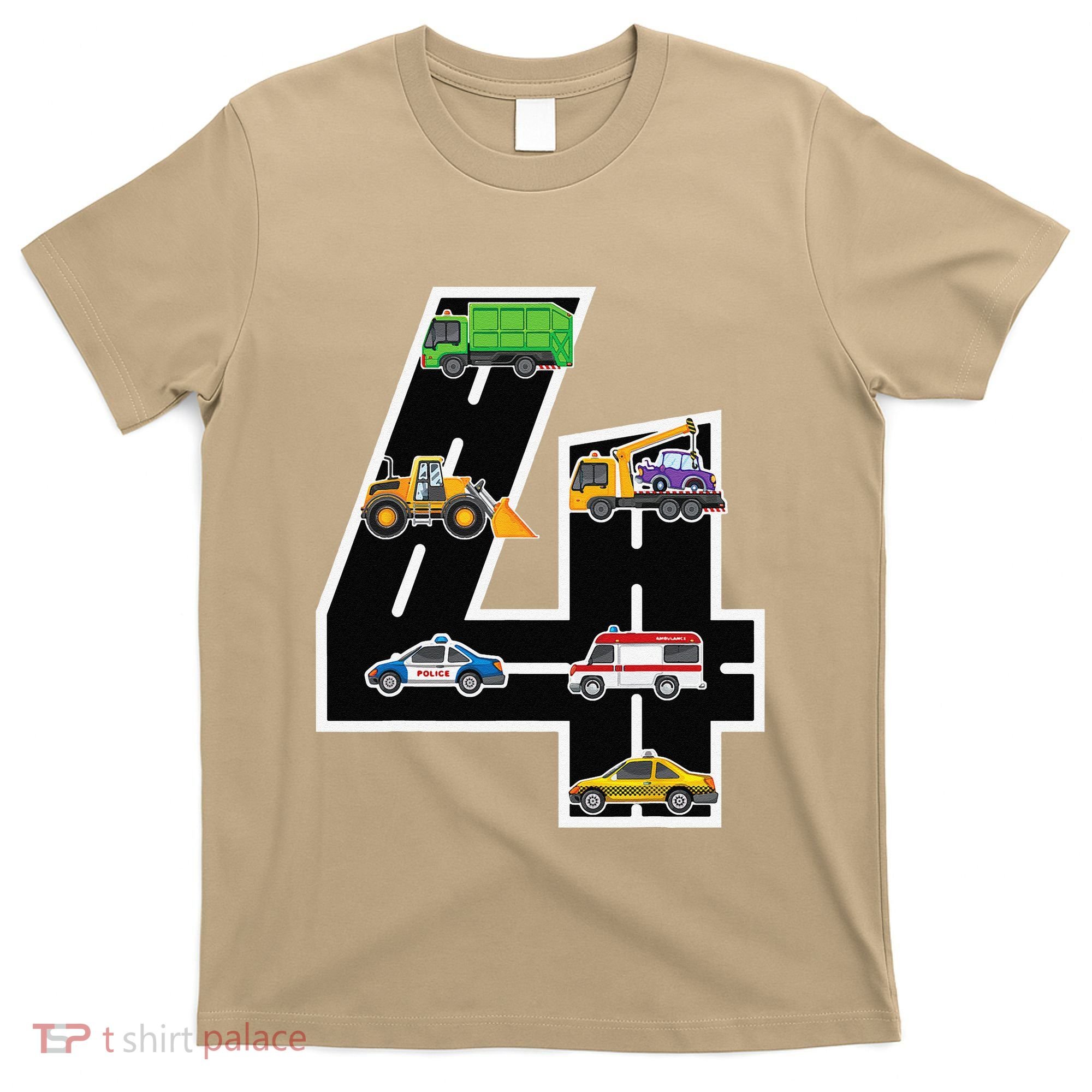 Fourth 4yr 4th Birthday 4 Years Old Birthday Decoration T-Shirt