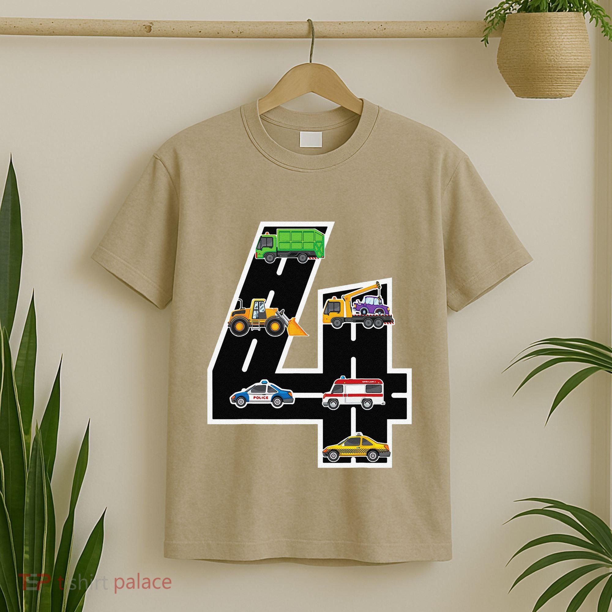 Fourth 4yr 4th Birthday 4 Years Old Birthday Decoration T-Shirt