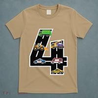 Fourth 4yr 4th Birthday 4 Years Old Birthday Decoration T-Shirt thumb 5