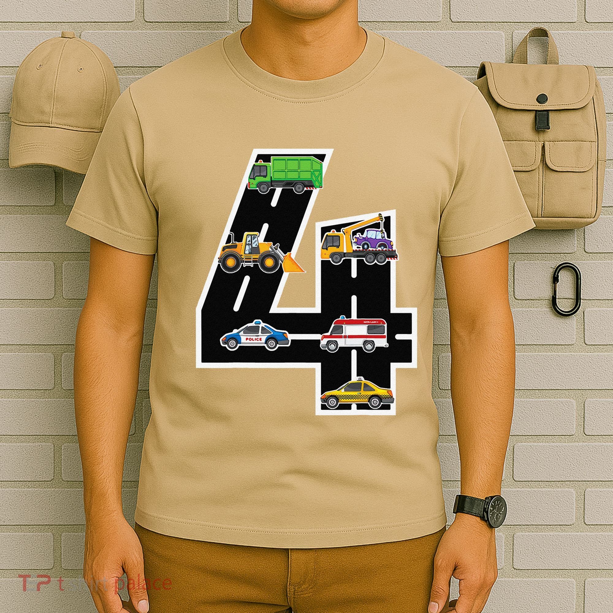 Fourth 4yr 4th Birthday 4 Years Old Birthday Decoration T-Shirt