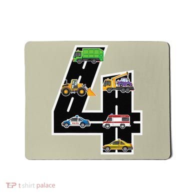 Fourth 4yr 4th Birthday 4 Years Old Birthday Decoration Mousepad