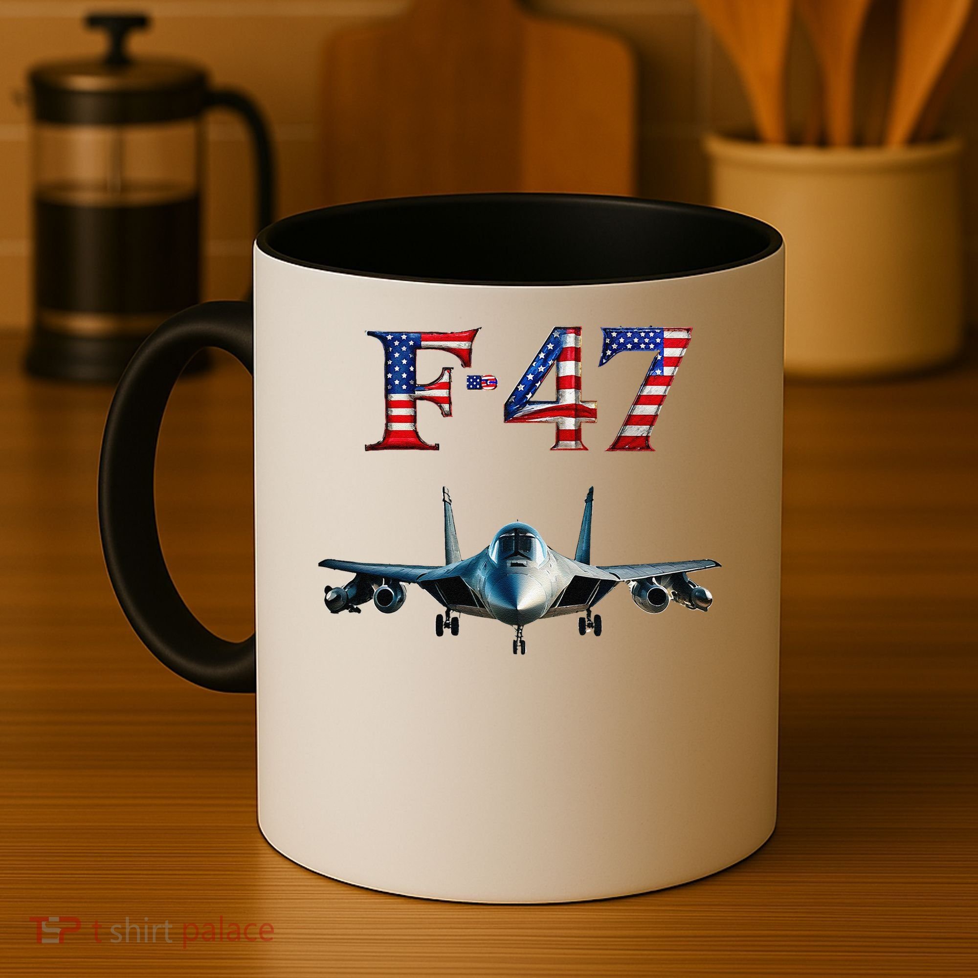 F 47 Aircraft Fighter Jet USA F-47 Fighter Jet Merch Coffee Mug