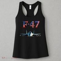 F 47 Aircraft Fighter Jet USA F-47 Fighter Jet Merch Women's Tank Top thumb 3