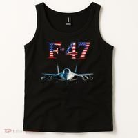 F 47 Aircraft Fighter Jet USA F-47 Fighter Jet Merch Tank Top thumb 2
