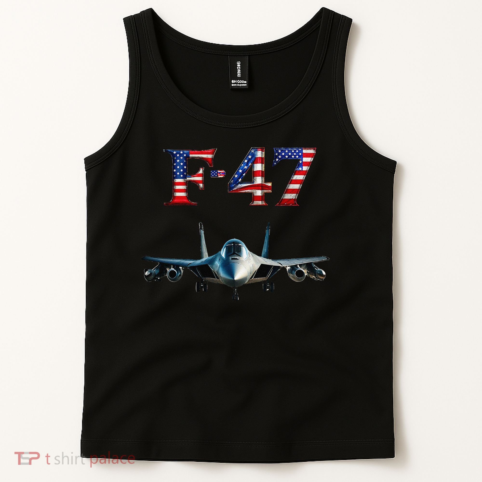 F 47 Aircraft Fighter Jet USA F-47 Fighter Jet Merch Tank Top