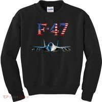 F 47 Aircraft Fighter Jet USA F-47 Fighter Jet Merch Kids Sweatshirt thumb 0