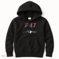 F 47 Aircraft Fighter Jet USA F-47 Fighter Jet Merch Kids Hoodie thumb 0