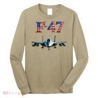 F 47 Aircraft Fighter Jet USA F-47 Fighter Jet Merch Long Sleeve Shirt thumb 0