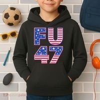 FU 47 Anti Trump Kids Hoodie thumb 2