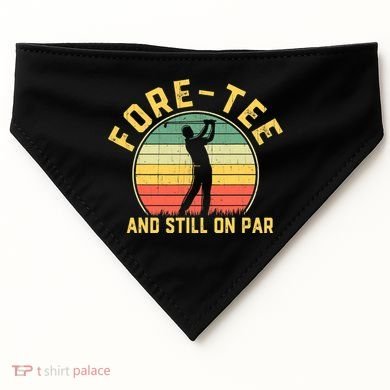 Funny 40th Birthday Golfer Turning 40 Year Old Golfing USA-Made Doggie Bandana