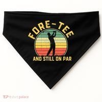 Funny 40th Birthday Golfer Turning 40 Year Old Golfing USA-Made Doggie Bandana thumb 0