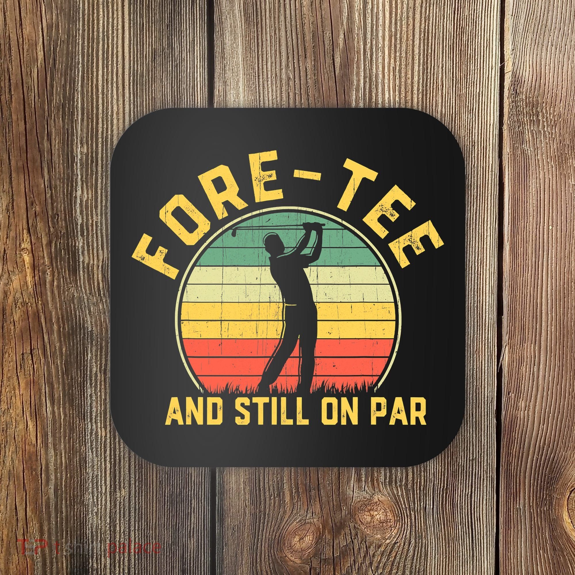 Funny 40th Birthday Golfer Turning 40 Year Old Golfing Coaster