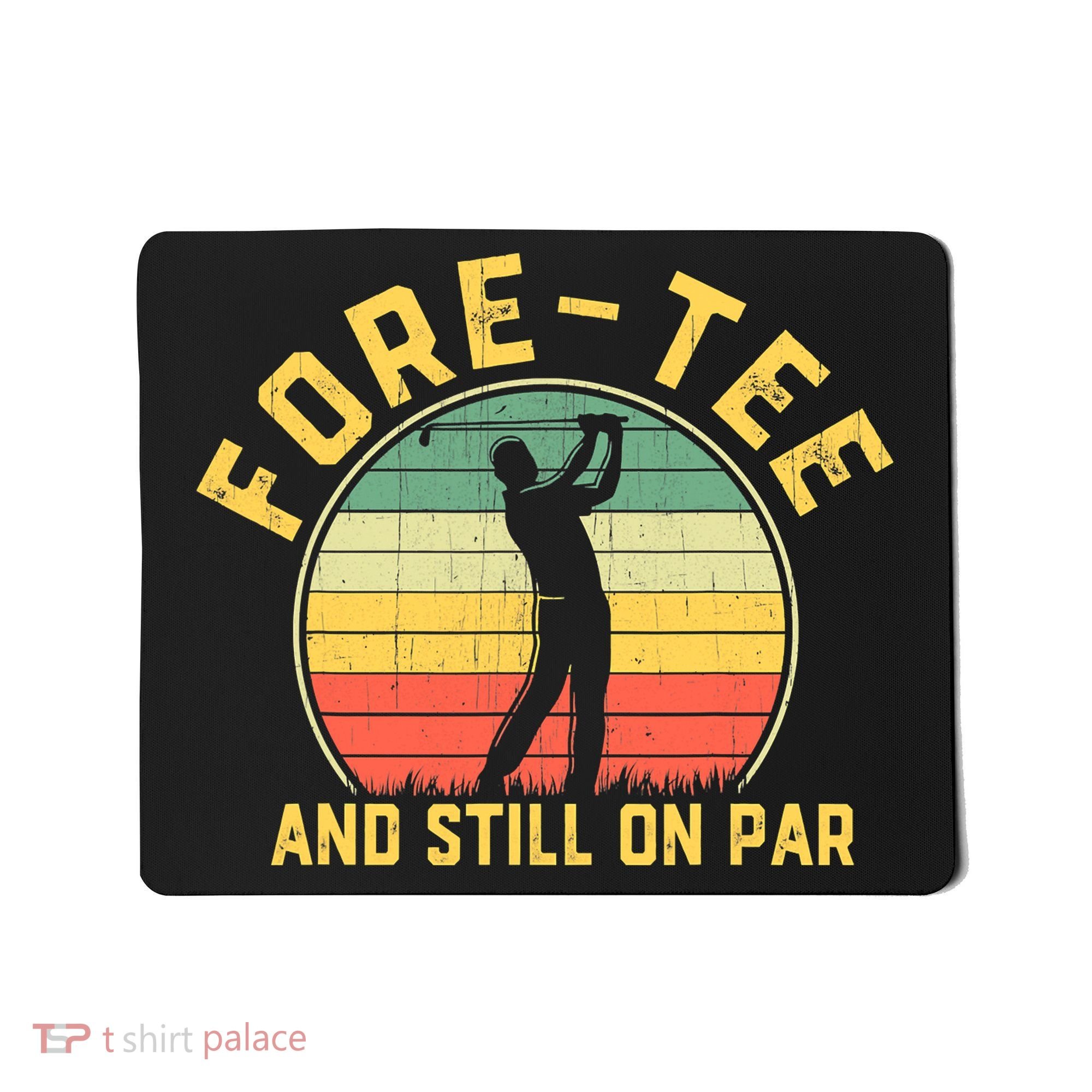 Funny 40th Birthday Golfer Turning 40 Year Old Golfing Mousepad