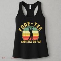 Funny 40th Birthday Golfer Turning 40 Year Old Golfing Women's Tank Top thumb 3