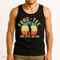 Funny 40th Birthday Golfer Turning 40 Year Old Golfing Tank Top thumb 3
