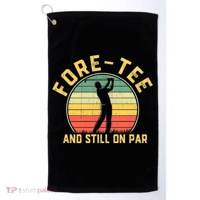 Funny 40th Birthday Golfer Turning 40 Year Old Golfing Golf Towel