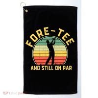 Funny 40th Birthday Golfer Turning 40 Year Old Golfing Golf Towel thumb 0