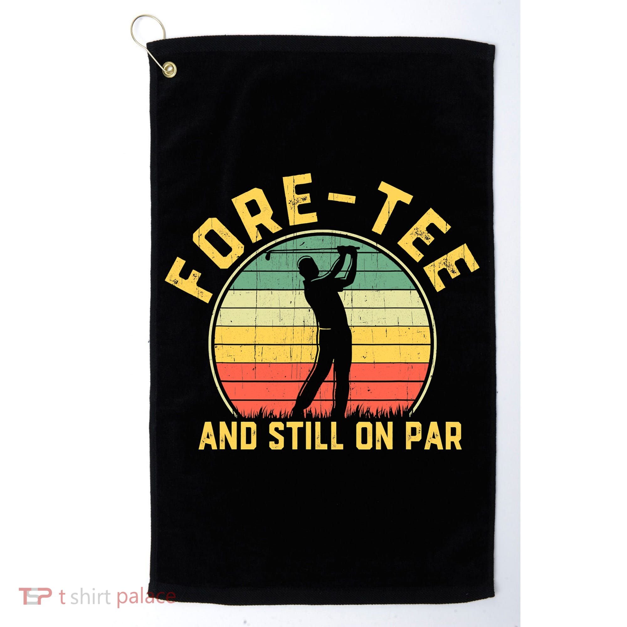 Funny 40th Birthday Golfer Turning 40 Year Old Golfing Golf Towel