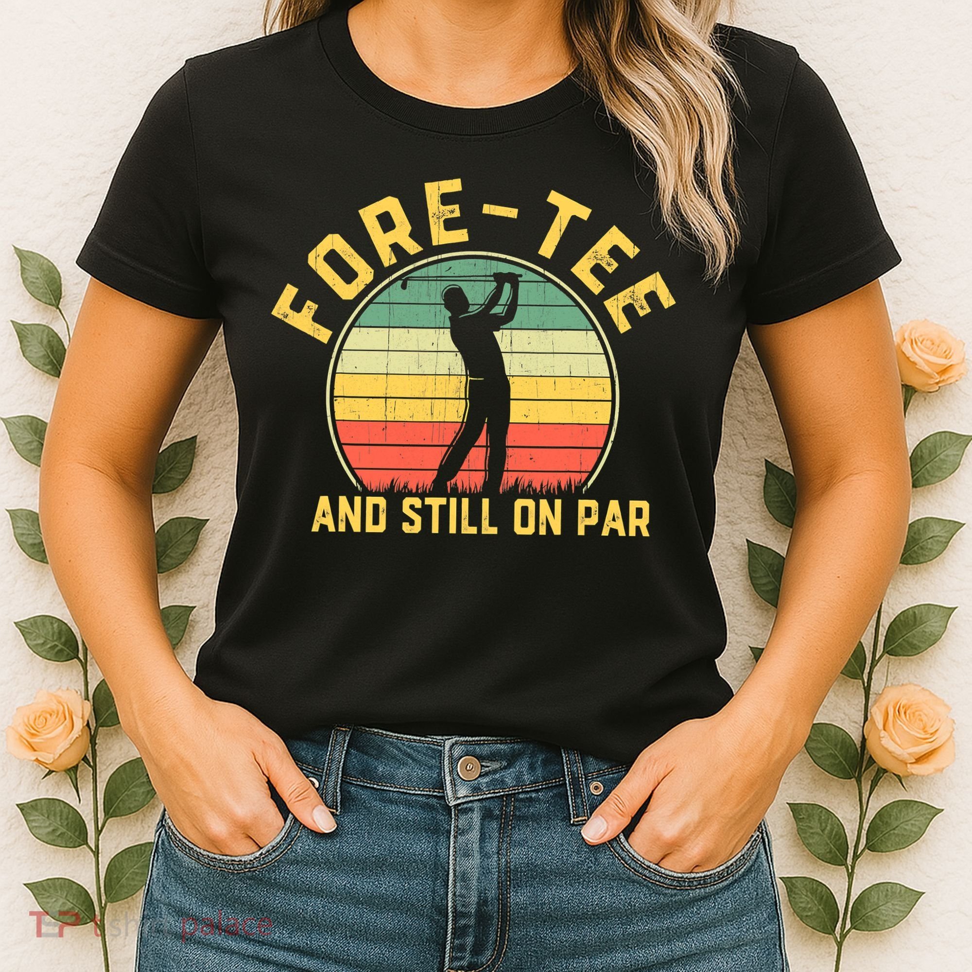 Funny 40th Birthday Golfer Turning 40 Year Old Golfing Women's T-Shirt