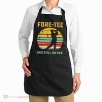 Funny 40th Birthday Golf Pun Golfing 40 Year Old Golfer Tee Apron thumb 2