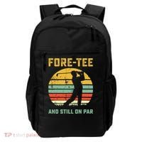 Funny 40th Birthday Golf Pun Golfing 40 Year Old Golfer Tee Backpack thumb 0