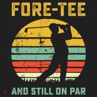 Funny 40th Birthday Golf Pun Golfing 40 Year Old Golfer Tee Beanie thumb 2