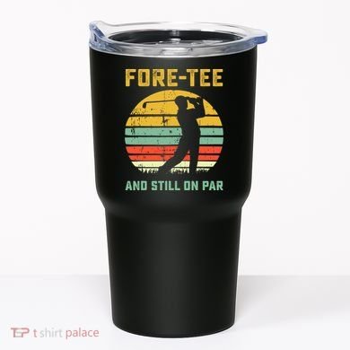 Funny 40th Birthday Golf Pun Golfing 40 Year Old Golfer Tee Tumbler